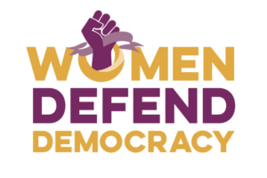 League of Women Voters' Women Defend Democracy Logo